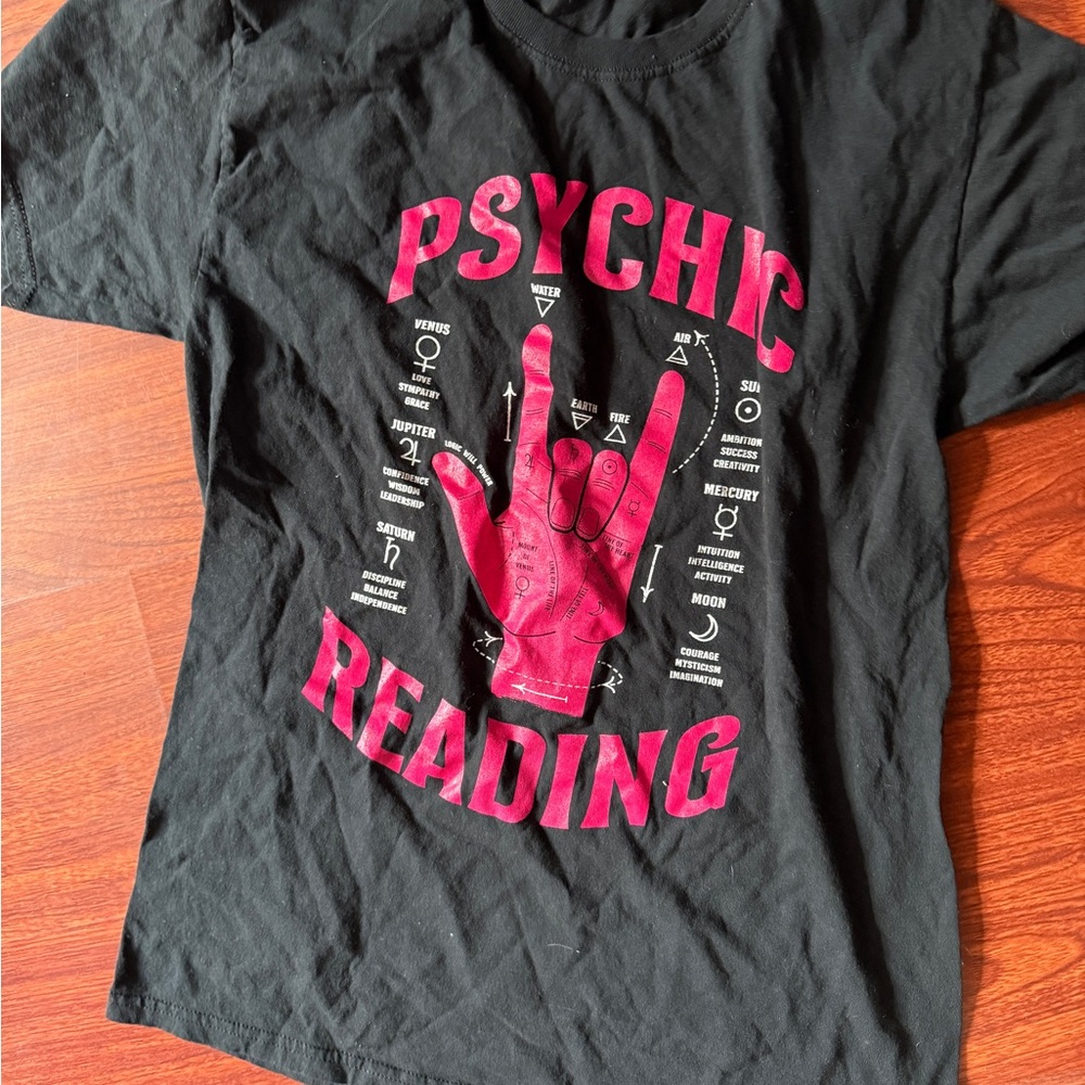 Black and Pink Short Sleeve Tee with Bold Graphics